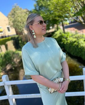 Ydence TOP PAULA SAGE GREEN