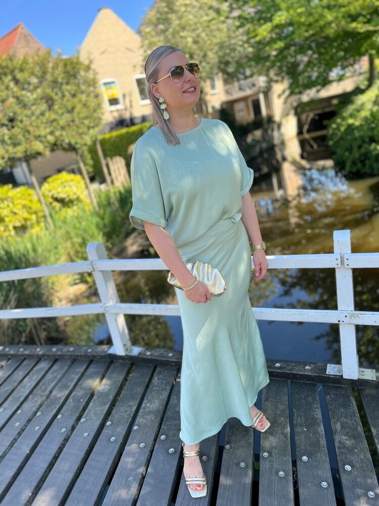 Ydence TOP PAULA SAGE GREEN