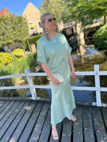 Ydence TOP PAULA SAGE GREEN