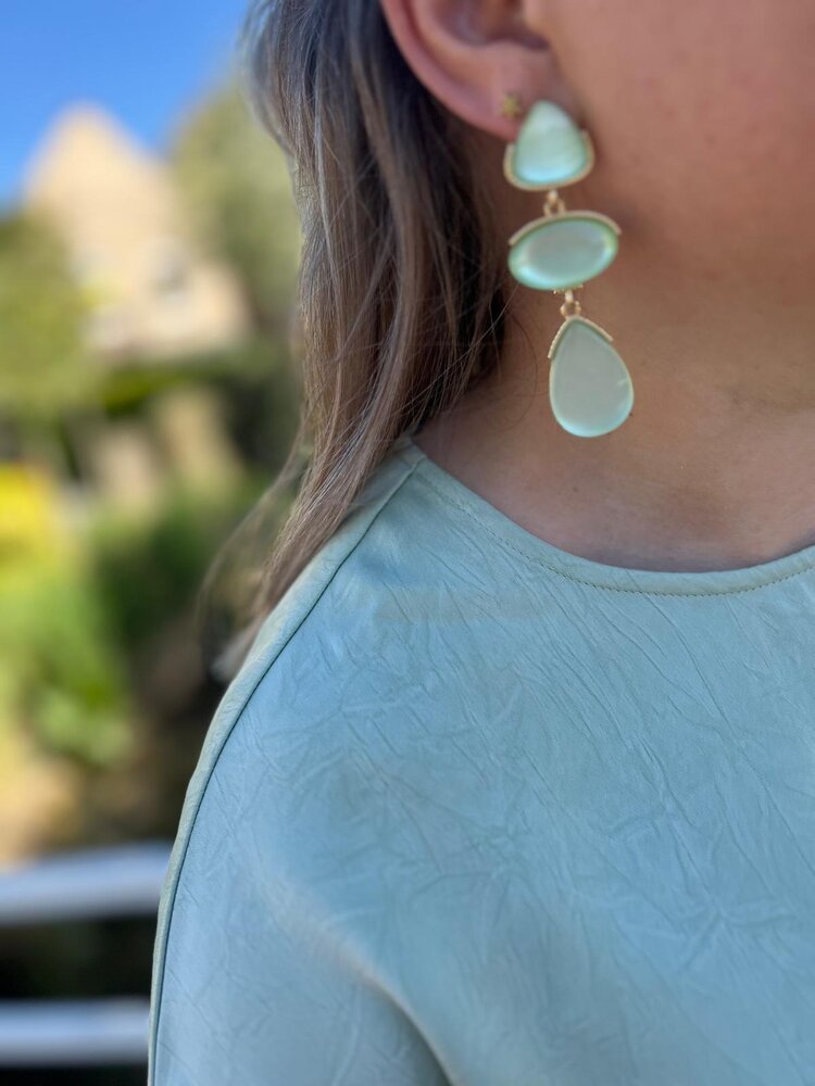 Ydence TOP PAULA SAGE GREEN