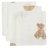 Jollein HYDROFIEL MONDDOEKJE 31X31CM TEDDY BEAR (3PACK)