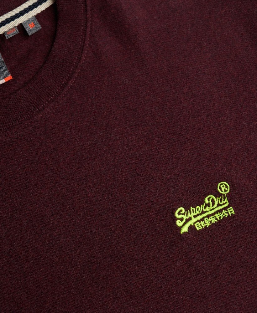 Superdry ESSENTIAL LOGO EMB TEE TAWNTY PORT MARL