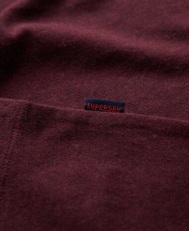 Superdry ESSENTIAL LOGO EMB TEE TAWNTY PORT MARL