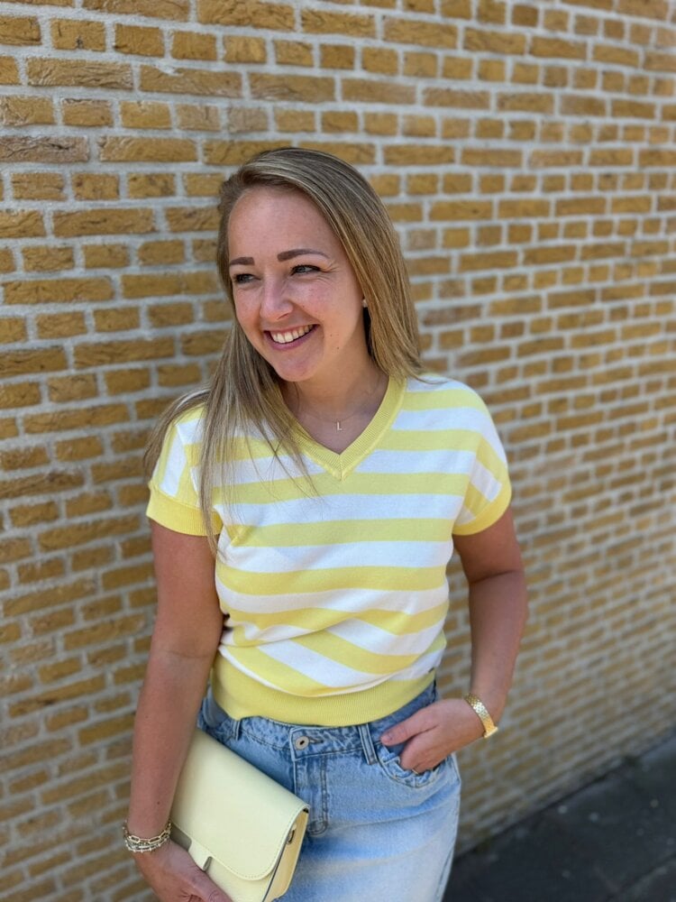 Mi Piace PULLOVER STRIPE 202847 LEMON YELLOW