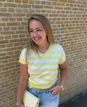 Mi Piace PULLOVER STRIPE 202847 LEMON YELLOW