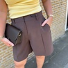 JDY JDYCILLE LIFE HW SHORTS TLR CHOCOLATE BROWN