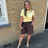 JDY JDYCILLE LIFE HW SHORTS TLR CHOCOLATE BROWN