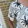 JDY JDYGABY LIFE S/S V-NECK TOP WVN SANDSHELL