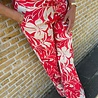 Mi Piace BROEK TRAVELSTOF 202089 TROPICAL HIBISCUS PRINT