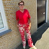 Mi Piace BROEK TRAVELSTOF 202089 TROPICAL HIBISCUS PRINT