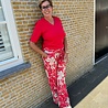 Mi Piace BROEK TRAVELSTOF 202089 TROPICAL HIBISCUS PRINT