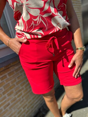 Mi Piace SHORT TRAVELSTOF 202423 RED