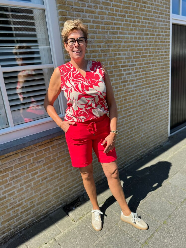 Mi Piace SHORT TRAVELSTOF 202423 RED