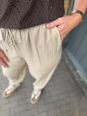 JDY JDYELLY  HW BALLOON ANKLE PANTS WVN