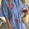 SisterSpoint DRESS EDINA BLUE STRIPES