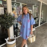 SisterSpoint DRESS EDINA BLUE STRIPES