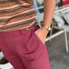 JDY JDYBIRDIE GEGGO LONG PANT JRS NOOS OXBLOOD RED