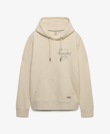 Superdry 1954 COMPANY RELAXED HOOD NC BIRCH Superdry 1954 COMPANY RELAXED HOOD NC BIRCH