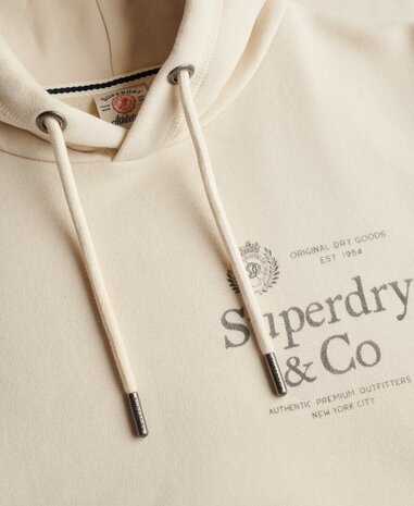 Superdry 1954 COMPANY RELAXED HOOD NC BIRCH Superdry 1954 COMPANY RELAXED HOOD NC BIRCH
