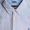 Superdry PREPPY OXFORD L/S SHIRT AZURE BLUE MINI STRIPE