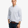 Superdry PREPPY OXFORD L/S SHIRT AZURE BLUE MINI STRIPE