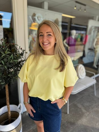 SisterSpoint TOP GUFO LIGHT YELLOW