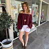 TOP OFFSHOULDER BORDEAUX ONE SIZE