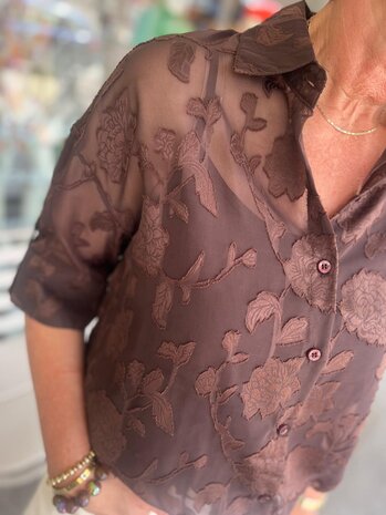 BLOUSE ROMÉE ONE SIZE DONKERBRUIN