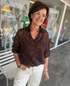 BLOUSE ROMÉE ONE SIZE DONKERBRUIN