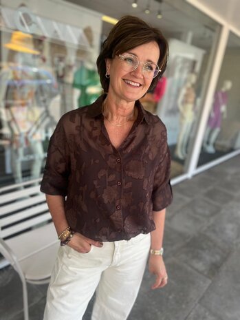 BLOUSE ROMÉE ONE SIZE DONKERBRUIN