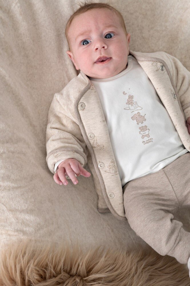Feetje OMKEERBAAR JASJE VERLOURS RIB - THE CUDDLE COMPANY - 51300561