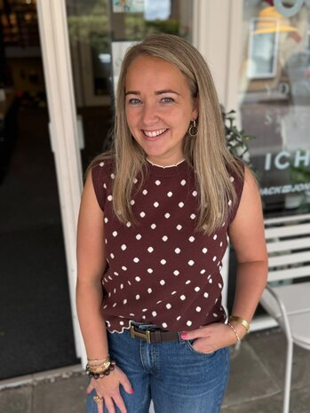 Ydence KNITTED TOP NORAH BROWN