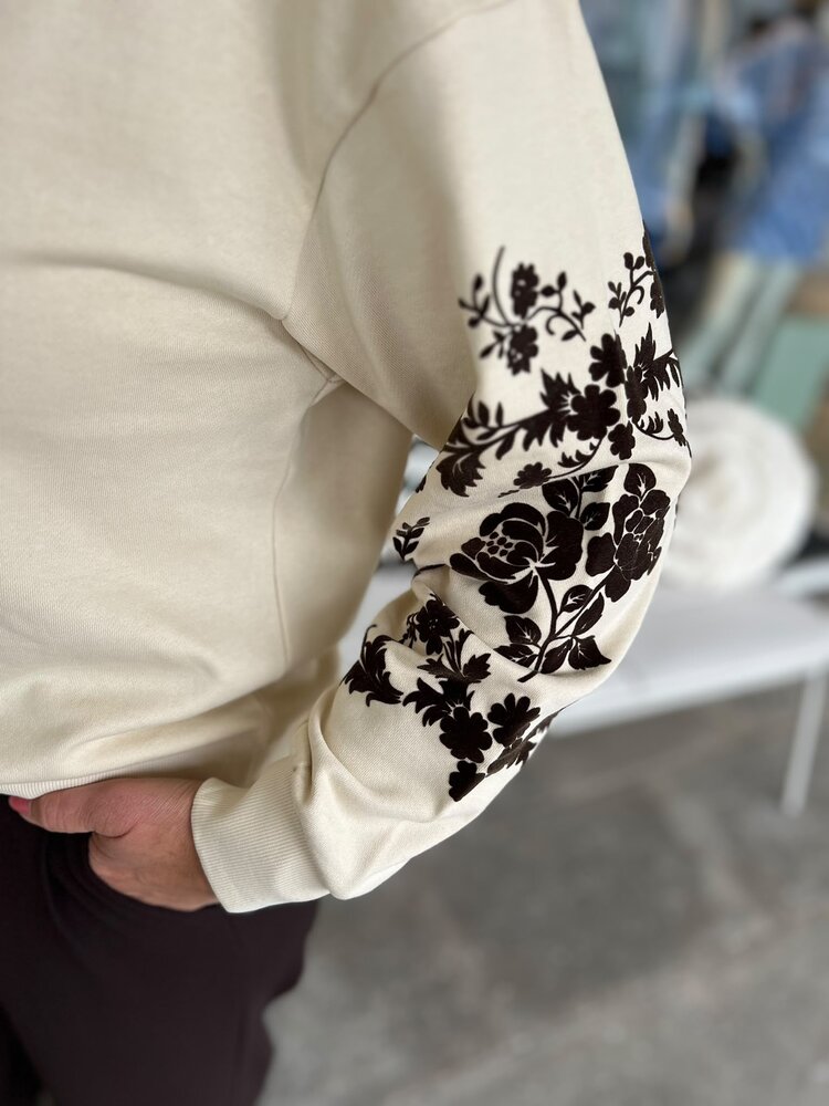 JDY JDYIRMELIN L/S FLOCK DETAIL SWEAT JRS