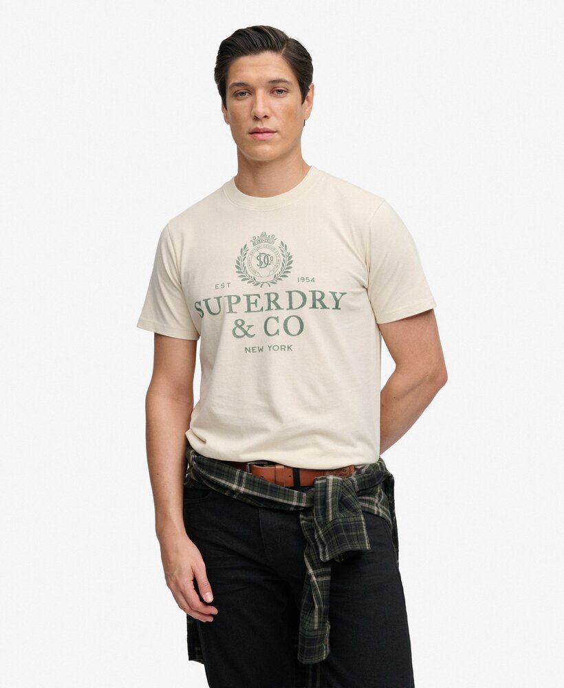 Superdry COMPANY RELAXED TEE BIRCH