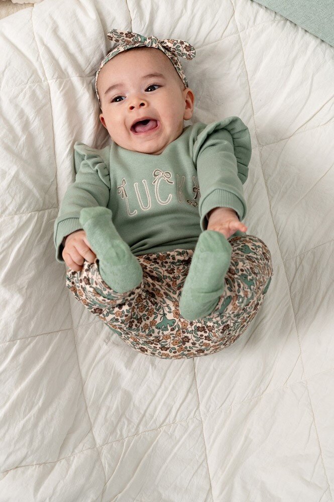 Feetje LEGGING RIB AOP - LUCKY BLOOMBIRD - 52202632