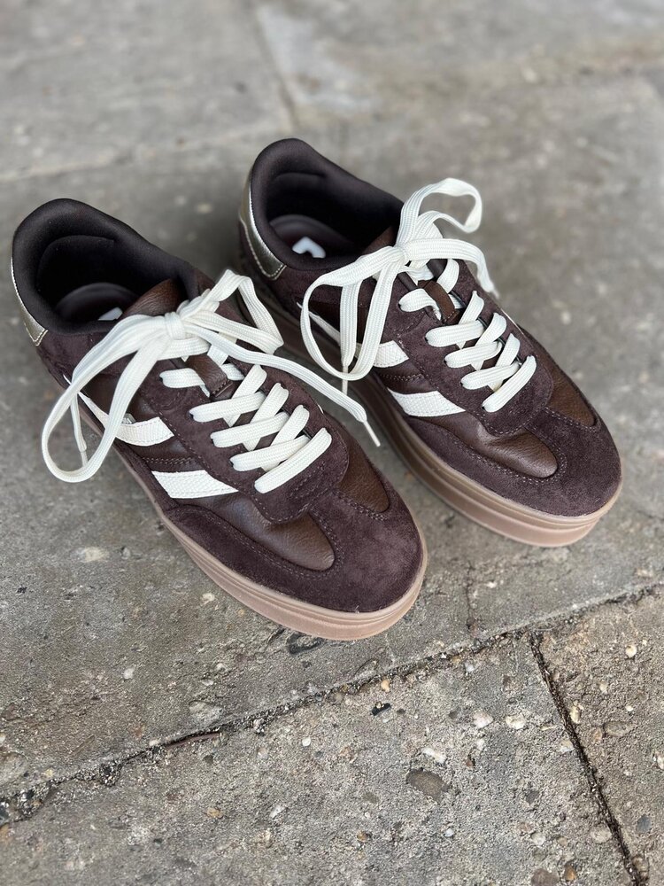 Poelman SNEAKER MILLIE CHOCOLATE