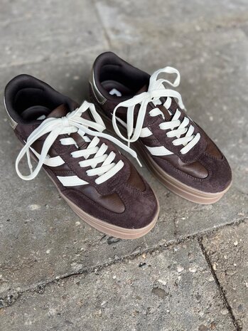 Poelman SNEAKER MILLIE CHOCOLATE