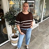 ICHI IHDASILA SS2 CHICORY COFFEE W BIRCH STRIPE