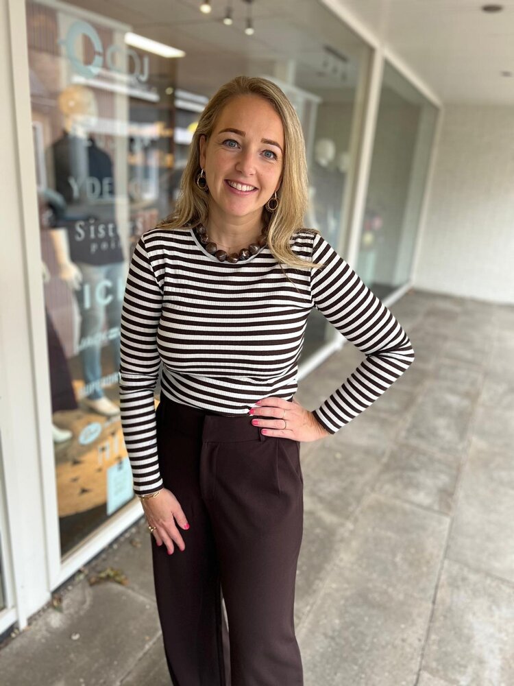 JDY JDYFRANSISKA L/S STRIPE O-NECK TOP JRS