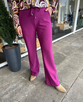 Mi Piace BROEK TRAVELSTOF 202631 BONDED MAGENTA PURPLE