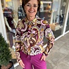 Mi Piace BLOUSE TRAVELSTOF 202709 PAISLEY PRINT