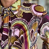 Mi Piace BLOUSE TRAVELSTOF 202709 PAISLEY PRINT