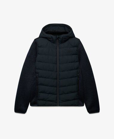 Superdry HOODED STORM KNIT HYBRID JKT ECLIPSE NAVY