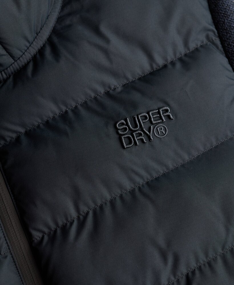 Superdry HOODED STORM KNIT HYBRID JKT ECLIPSE NAVY