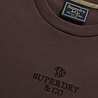 Superdry MICRO LOGO T SHIRT FAWR BROWN