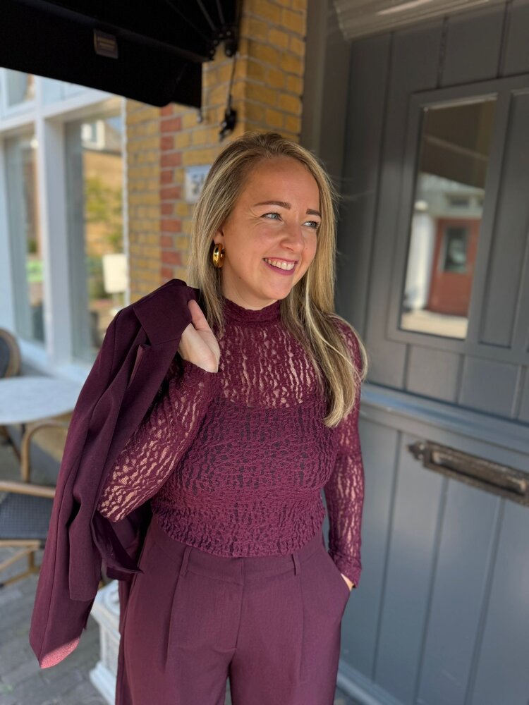 Ydence TOP ROBERTA AUBERGINE