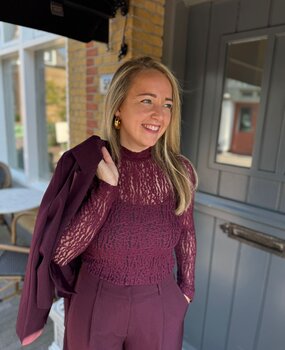 Ydence TOP ROBERTA AUBERGINE