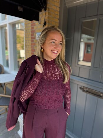 Ydence TOP ROBERTA AUBERGINE