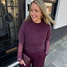 Ydence KNITTED TOP MARY AUBERGINE
