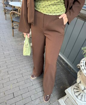Ydence PANTS SOLANGE DARK BROWN